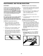 Предварительный просмотр 27 страницы ProForm Performance 1450 User Manual