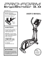 Preview for 1 page of ProForm PFEL53408.1 User Manual