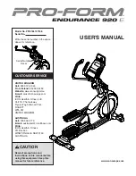 ProForm PFEVEL12716.0 User Manual предпросмотр