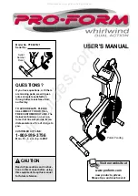 ProForm PFEX25121 User Manual preview