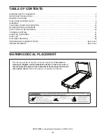 Preview for 2 page of ProForm PFTL17112.0 User Manual