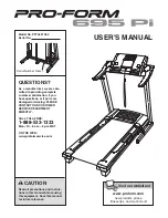 Предварительный просмотр 1 страницы ProForm PFTL63105.0 User Manual