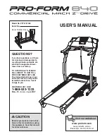 ProForm PFTL721040 User Manual предпросмотр