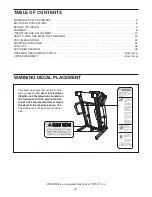 Предварительный просмотр 2 страницы ProForm PFTL78508.1 User Manual