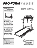 Preview for 1 page of ProForm PFTL79100 User Manual