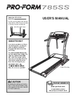 Preview for 1 page of ProForm PFTL79102 User Manual