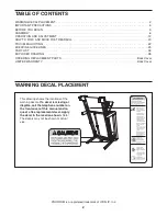 Preview for 2 page of ProForm PFTL79108.0 User Manual