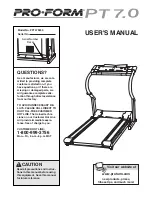 ProForm PFTL79400 User Manual preview