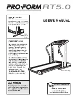 ProForm PFTL89200 User Manual preview