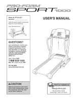 ProForm PFTL91205.1 User Manual preview