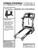 Предварительный просмотр 1 страницы ProForm PFTL99222C (French) Manuel De L'Utilisateur