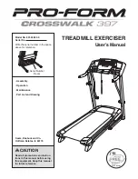 ProForm PRO-FORM CROSSWALK 397 831.24843.0 User Manual preview