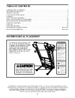 Предварительный просмотр 2 страницы ProForm SPORT 5.0 PETL59716.0 User Manual