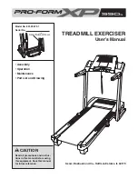 Preview for 1 page of ProForm Treadmill 831.29675.1 User Manual