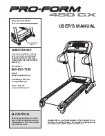 Preview for 1 page of ProForm TREADMILL PATL30706.0 User Manual