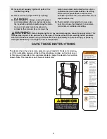 Предварительный просмотр 4 страницы ProForm TREADMILL PFTL31105.1 User Manual