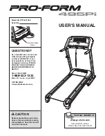 ProForm TREADMILL PFTL33105.2 User Manual preview