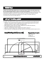 Предварительный просмотр 2 страницы PROformance Hoops PROclassic 60 Installation & Owner'S Manual