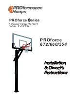 Preview for 1 page of PROformance Hoops PROforce Series Installation & Owner'S Instructions