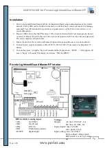 Profort Piccolo Light Quick Manual предпросмотр