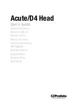 Profoto Acute/D4 head User Manual preview