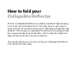 Preview for 2 page of Profoto Collapsible Reflector Folding Instructions