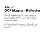 Preview for 2 page of Profoto OCF Magnum Reflector Mounting Instruction