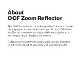 Preview for 3 page of Profoto OCF Zoom Reflector Mounting Instruction