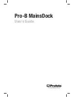 Profoto Pro-B MainsDock User Manual preview