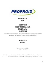 Предварительный просмотр 9 страницы Profroid GAH 207 Z C Operating Instructions Manual