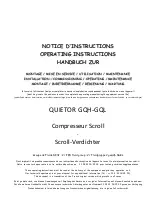 Profroid QUIETOR GQH-GQL Operating Instructions Manual preview