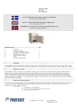 PROFSAFE PDR-PB Manual And Handling Instructions preview