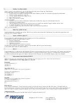 Preview for 5 page of PROFSAFE PDR-PB Manual And Handling Instructions