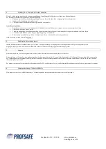 Preview for 4 page of PROFSAFE SS 3492 User Manual