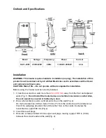 Предварительный просмотр 4 страницы ProFusion HA11-20M Owner'S Manual