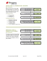 Preview for 8 page of Progeny P1 Stand Alone Manual