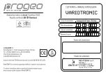 Предварительный просмотр 60 страницы progeo VARIOTRONIC User Manual