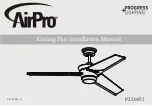 Progress Lighting AirPro P250072 Installation Manual preview