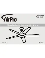 Preview for 15 page of Progress Lighting AirPro P2539 Installation Manual