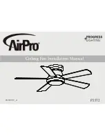 Предварительный просмотр 1 страницы Progress Lighting AirPro P2572 Installation Manual