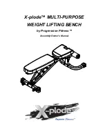 Preview for 1 page of Progression Fitness X-plode Assembly And Owner'S Manual