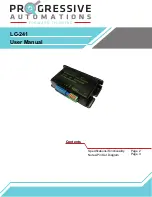 Preview for 1 page of progressive automations LC-241 User Manual