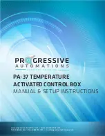 progressive automations PA-37 User'S Manual And Setup Instructions предпросмотр