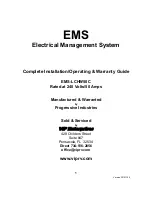 Предварительный просмотр 1 страницы Progressive Industries EMS-HW30C Installation & Operating Manual