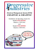 Предварительный просмотр 1 страницы Progressive Industries EMS-HW30C Installation And Operation Manual