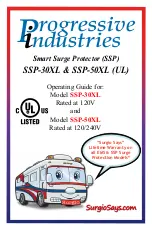 Progressive Industries SSP-50XL Operating Manual preview