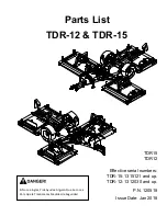 Preview for 39 page of Progressive Turf Equipment TDR-12 Operators Manual And Parts Lists