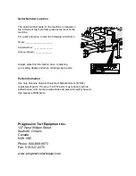 Preview for 40 page of Progressive Turf Equipment TDR-12 Operators Manual And Parts Lists