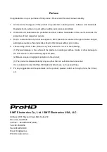 Preview for 2 page of ProHD DT-X16H User Manual