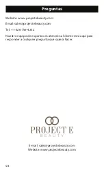 Preview for 58 page of PROJECT E BEAUTY PE098 Manual